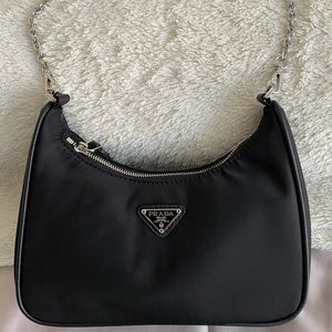 Black nylon purse